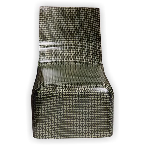 C1 seat bent back made of carbon/aramid